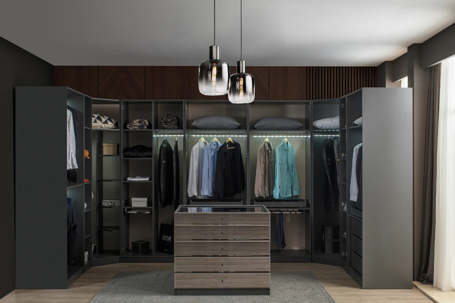 Palma Eckkleiderschrank